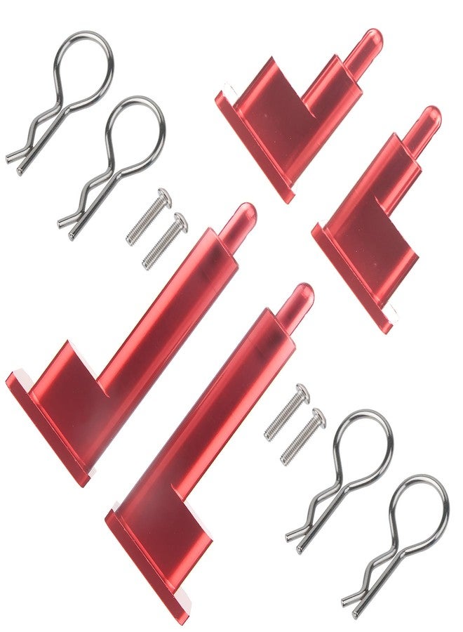 TOOMOD Super ClodBuster Aluminum Body Mounts Car Shell Fixing for Tamiya RC Car Super Clod Buster Upgrades Replace Parts (Red) - Image 1
